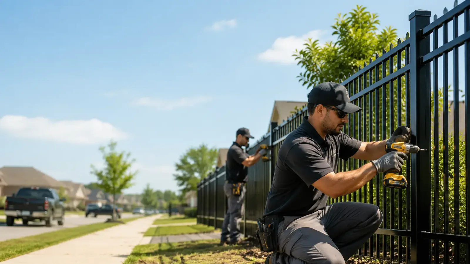 Metal Fence Installation in Stowell, TX